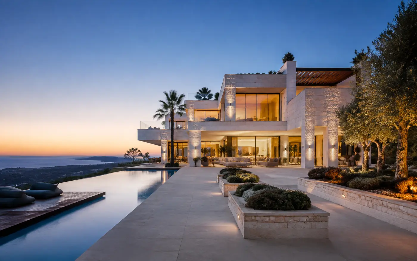 Villa contemporánea de lujo frente al Mediterráneo